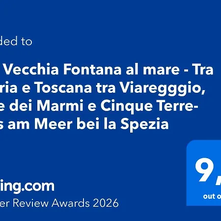 Vecchia Fontana Al Mare - Tra Liguria E Toscana Tra Viaregggio, Dei Marmi E Cinque Terre- Haus Am Bei La Spezia * Bocca di Magra